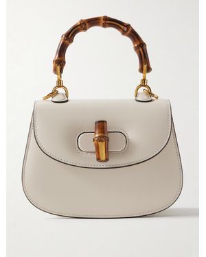 Gucci Bamboo 1947 Small Leather Tote - Natur
