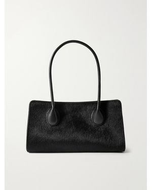 LIE STUDIO The Lou Calf Hair Shoulder Bag - Black
