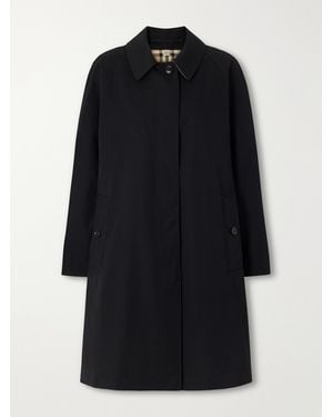 Burberry Cotton-Gabardine Coat - Black