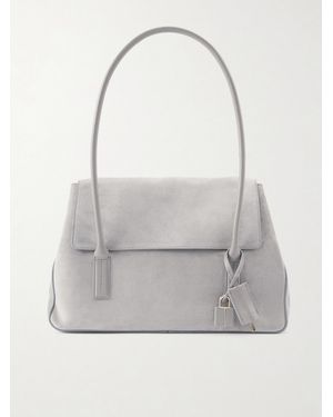 Tom Ford Suede Shoulder Bag - Grey