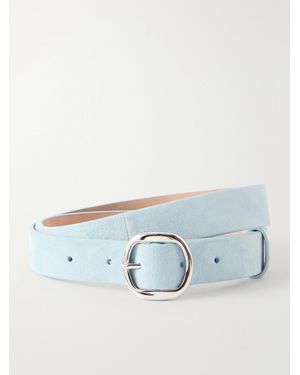 Gabriela Hearst Elster Suede Belt - Blue