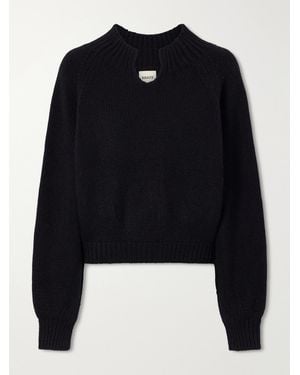 KHAITE Cain Lofty Cashmere Sweater - Black