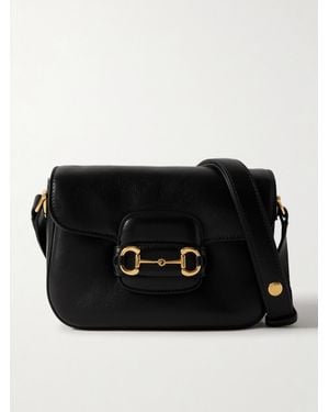 Gucci Horsebit 1955 Leather Shoulder Bag - Black