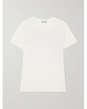 ÉTERNE Boyfriend Cotton And Modal-Blend Jersey T-Shirt - White
