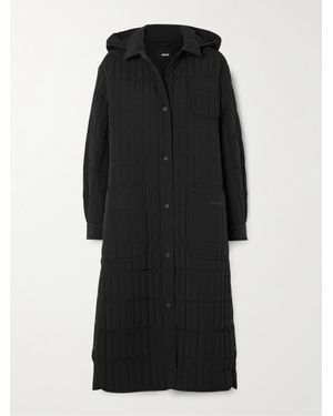 Mackage Tadoka Hooded Quilted Recycled-Shell Down Coat - Black