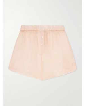 Kiki de Montparnasse Silk-Organza Shorts - Natural