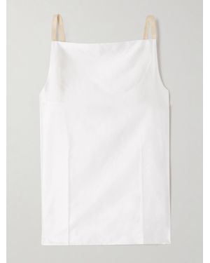 Carven Satin Top - White
