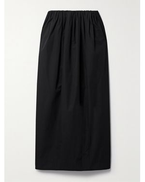Mara Hoffman Net Sustain Billie Organic Cotton-Poplin Midi Skirt - Black