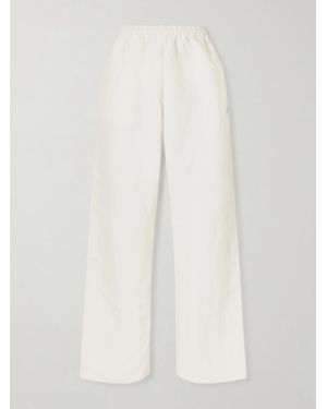 Willy Chavarria Ruff Rider Shell Wide-Leg Pants - White