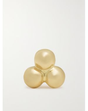 Maria Tash 3.5Mm Ball Trinity Threaded Stud 14-Karat Single Earring - Natural