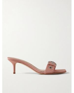 Aeyde Ilvy Mules Aus Faille Mit Schnalle - Pink