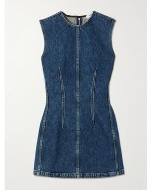 Agolde Barton Denim Mini Dress - Blue