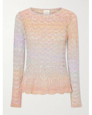 Anna Sui Crocheted T-Shirt - Natural