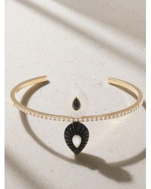 L'Atelier Nawbar W2 Armreif Aus 18 Karat Mit Mehreren Steinen - Natur