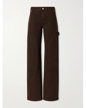 St. Agni Carpenter Regenerative Cotton-Canvas Straight-Leg Jeans - Brown