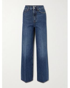 TOTEME Hoch Sitzende Jeans Mit Weitem Bein Aus Bio-Denim - Blau