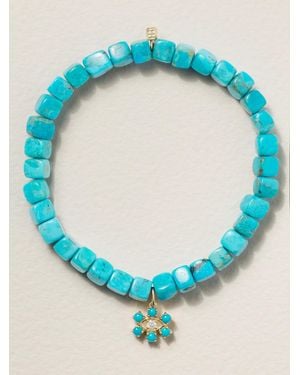 Sydney Evan Eye 14-Karat Bracelet - Blue