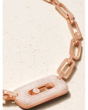 Messika My Move King 18-Karat Rose Diamond Necklace - Natural