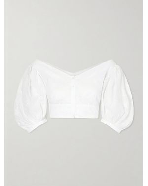 Thierry Colson Clara Embroidered Cotton-Voile Blouse - White