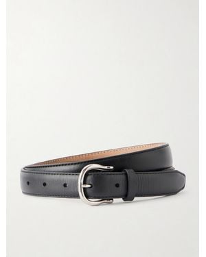 Nili Lotan Sloane Leather Belt - Black