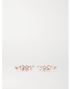 Suzanne Kalan Ohrstecker Aus 18 Karat Roségold Mit Diamanten - Natur