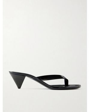 Jude Rooty Leather Sandals - White