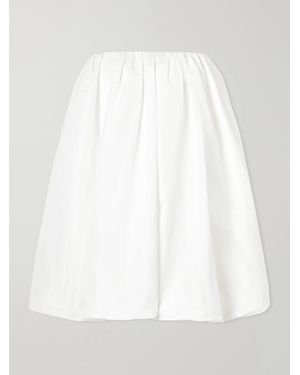 Patou Bloomer Faille Mini Dress - White