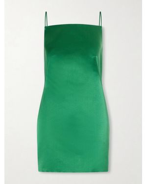 Givenchy Silk-Satin Mini Dress - Grün