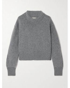 &Daughter Fintra Crop Wool Turtleneck Jumper - Grey
