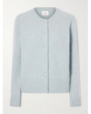 The Elder Statesman Indie Alpaca-Blend Cardigan - Blue
