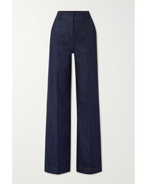 Another Tomorrow + Net Sustain High-rise Straight-leg Stretch Organic Jeans - Blue