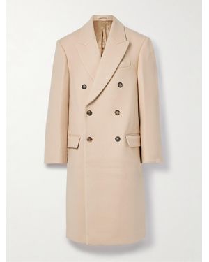 Wardrobe NYC Hailey Bieber Double-Breasted Wool Coat - Natural