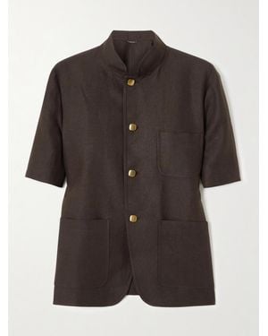 Loro Piana Spagna Linen Jacket - Black