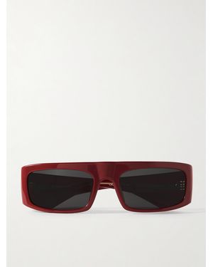 Oliver Peoples Khaite 1979C Rectangular-Frame Acetate Sunglasses - Red