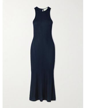 LIBEROWE Joan Midikleid Aus Geripptem Jersey - Blau