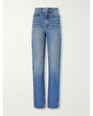 OSSOU Noon Jean High-Rise Straight-Leg Jeans - Blue