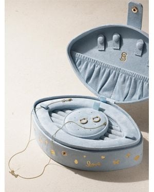 Sydney Evan 14-Karat, Diamond And Velvet Jewelry Set - Blue