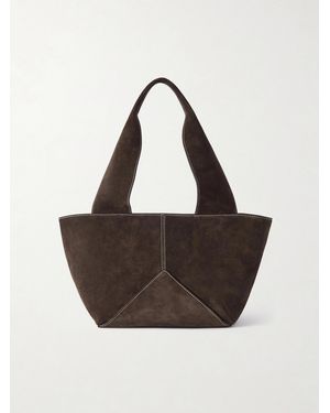 Metier Market Small Suede Tote - Brown
