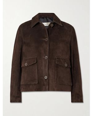 Nour Hammour Louise Suede Jacket - Brown