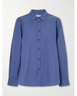 Nili Lotan Raphael Cotton-Poplin Shirt - Blue