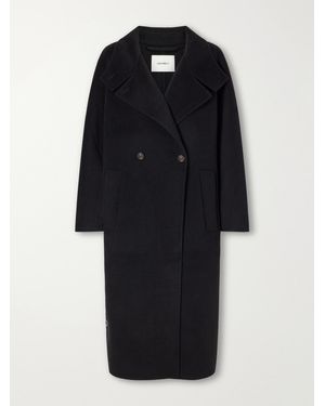Lisa Yang Button Wool And Cashmere-Blend Coat - Black
