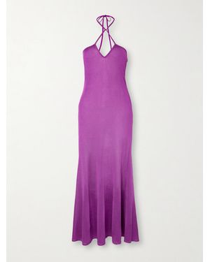 Tom Ford Slim Fit Mini T-Shirt Dress - Purple