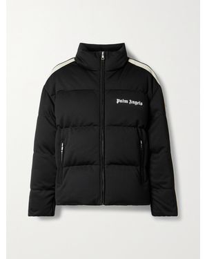 Moncler Genius Palm Angels Rodman Striped Quilted Shell Down Jacket - Black