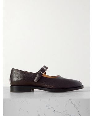 Maison Margiela Tabi Flache Mary-Jane-Schuhe Mit Geteilter Kappe Aus Leder - Braun