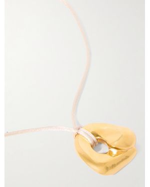 AGMES Simone Bodmer-Turner Gertrude Recycled Vermeil And Cord Neckace - Metallic