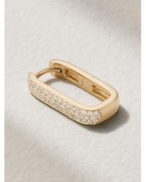 Jacquie Aiche Mini Einzelne Creole Aus 14 Karat Mit Diamanten - Mettallic