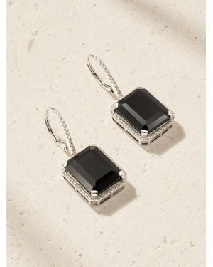 SHAY 18-Karat, Onyx And Diamond Earrings - Natural