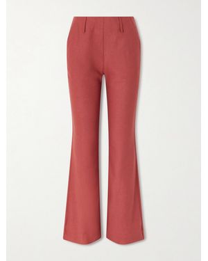 Alix Of Bohemia Charlie Silk Flared Trousers