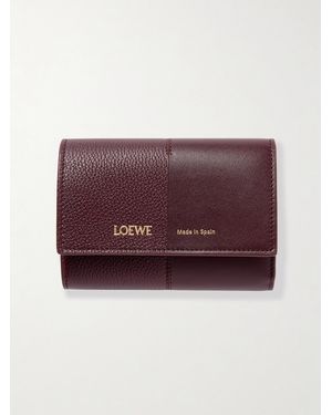 Loewe Leather Wallet - Purple
