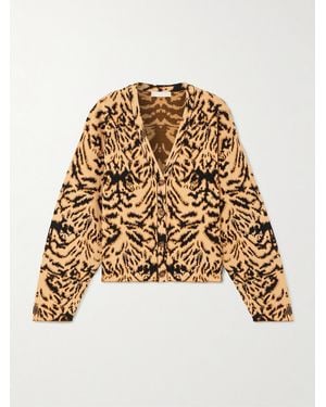 Ulla Johnson Payton Jacquard-Knit Cardigan - Natural